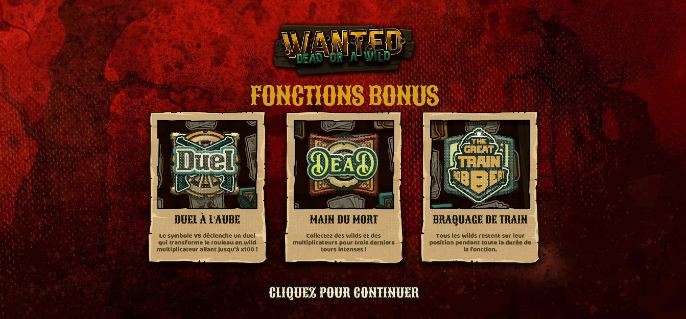 bonus de Wanted Dead or a Wild
