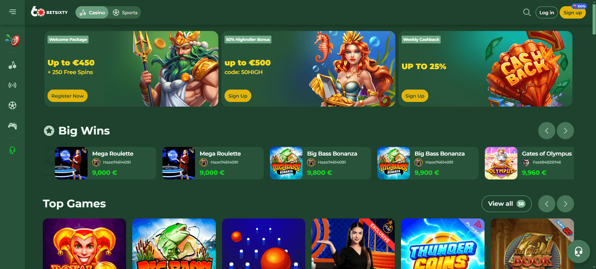 BetSixty online casino