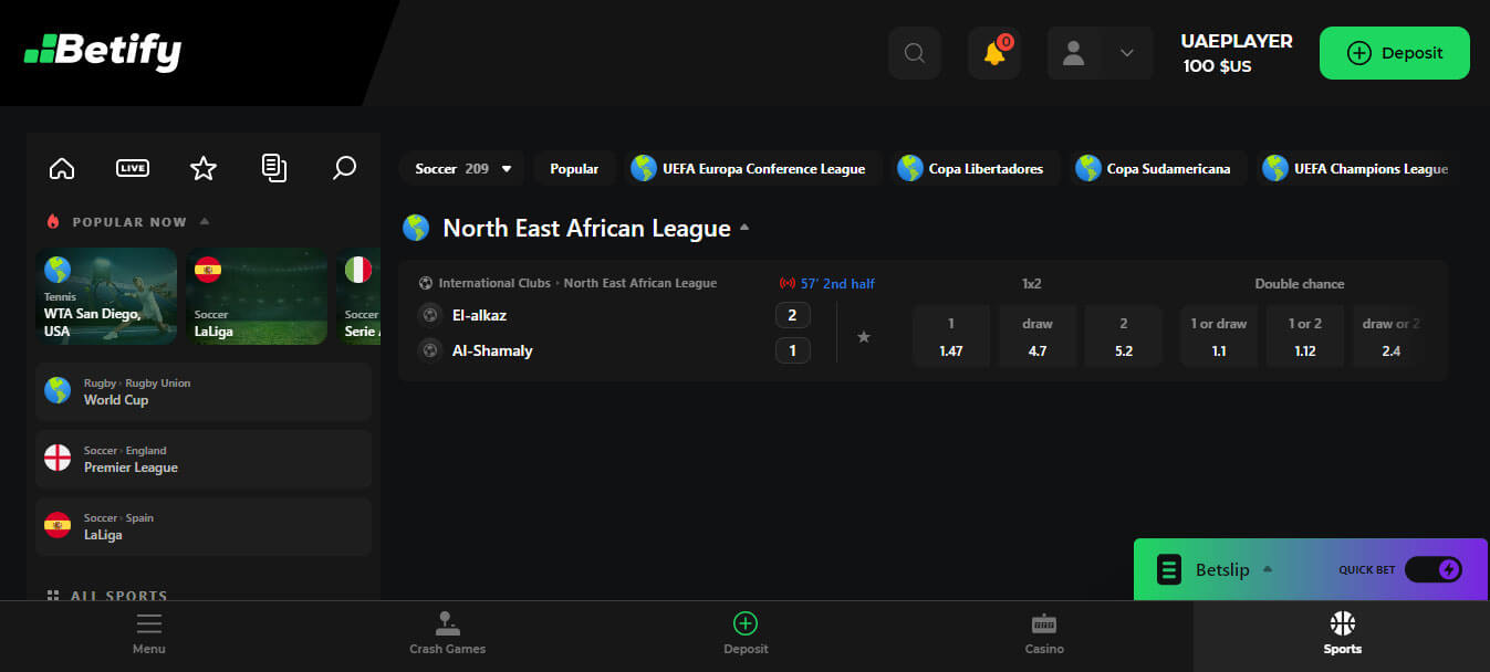 تعريف بمراهنات الرياضة في Betify