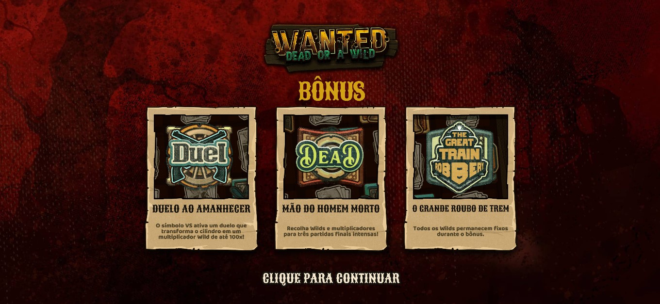 imagem de apresentação de bónus de Wanted Dead or a Wild