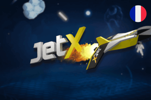 Interface du jeu JetX en version démo montrant l'avion et le multiplicateur
